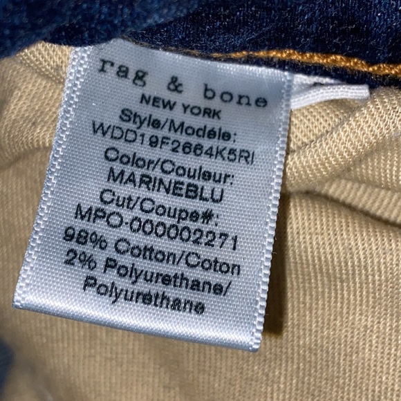 Rag & Bone Nina High Rise Skinny Jeans - Picture 5 of 10
